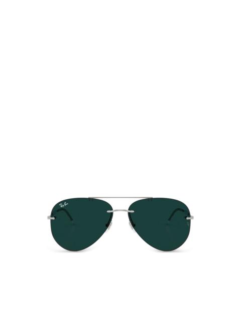 Ray-Ban rimless pilot-frame sunglasses