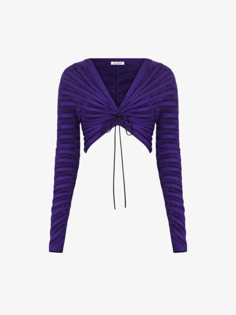 Alaïa OFF-SHOULDER VELVET TOP