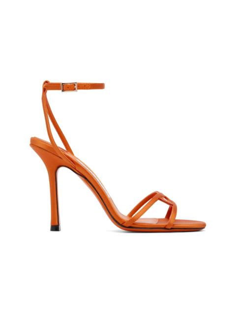 JIMMY CHOO Orange Leo 100 Heeled Sandals