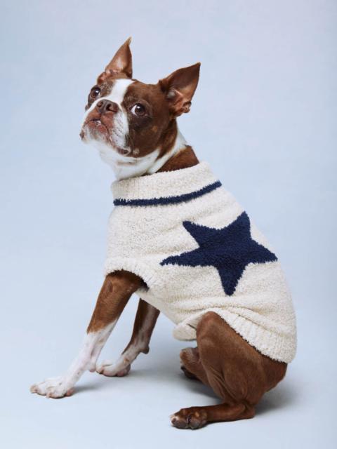 Splendid Navy Star Toss Fuzzy Pet Sweater