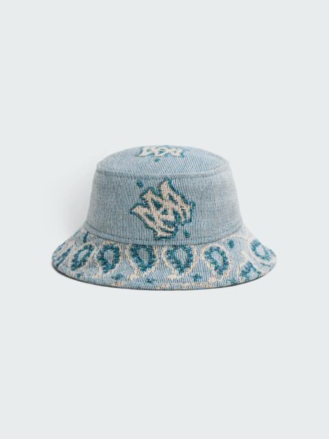 AMIRI PAISLEY M.A. BLANKET BUCKET HAT