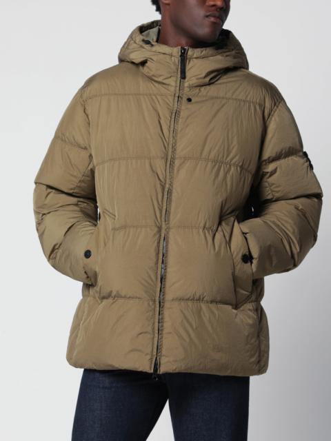 Stone Island Water-repellent puffer jacket in military green nylon