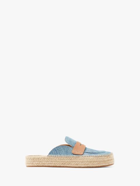 JW Anderson SUEDE ESPADRILLE LOAFER MULES