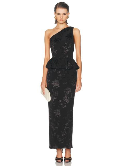 HEMANT & NANDITA Peplum Long Dress