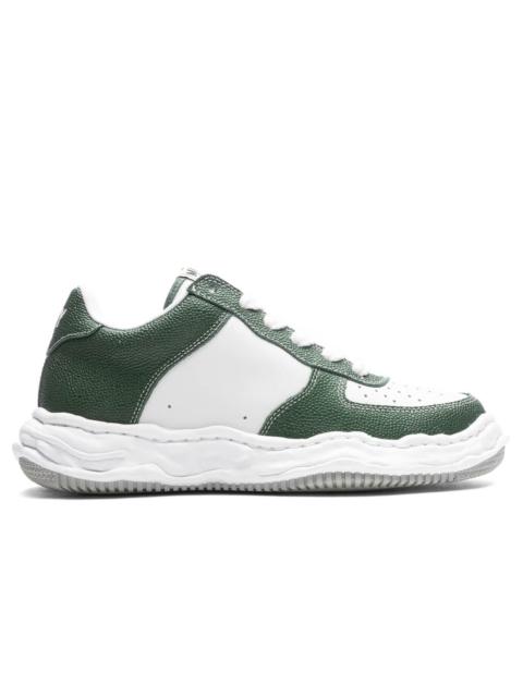 Maison MIHARAYASUHIRO WAYNE LOW OG SOLE BASKET LEATHER - GREEN/WHITE