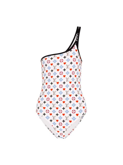 Louis Vuitton Game On Asymmetric One-Piece Swimsuit 