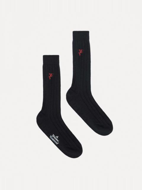 Vivienne Westwood RIB CASHMERE SOCKS