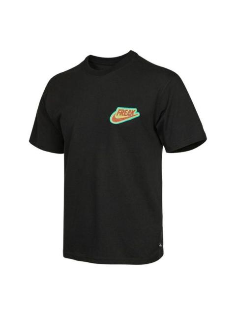 Nike Nike Freak 스포츠 훈련 짧은 소매 남자의 검정 DJ1563-010