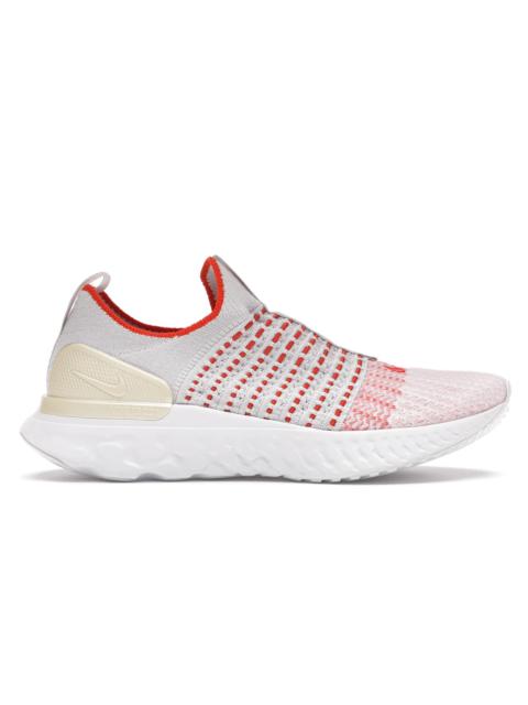 Nike Nike React Phantom Run Flyknit 2 Vast Grey Fire Pink Team Orange (W)