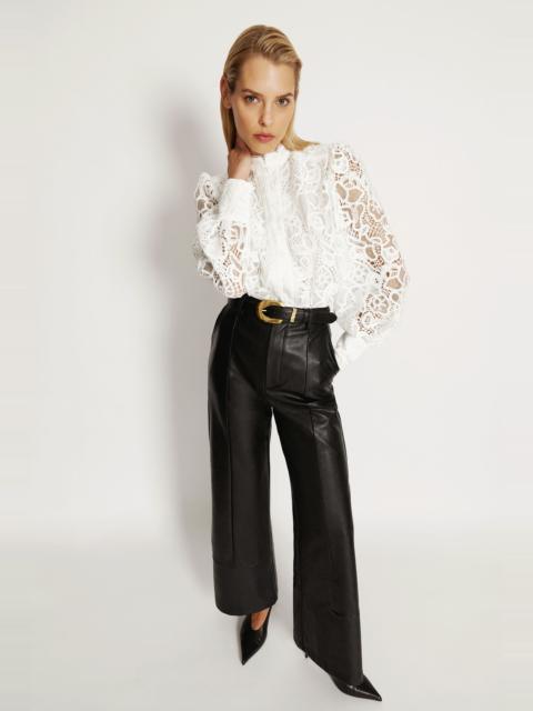 BARDOT Remy Lace Bodysuit In Orchid White