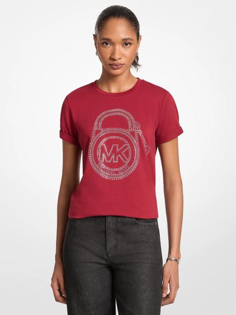 MICHAEL KORS Embellished Graphic Logo T-shirt