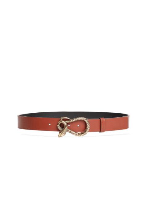 Roberto Cavalli Roberto Cavalli Snake Buckle Leather Belt
