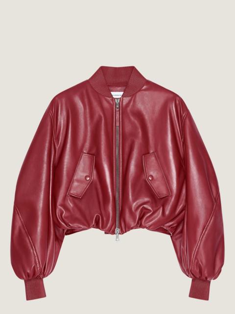 Givenchy CROPPED COCOON BOMBER IN NAPPA LEATHER