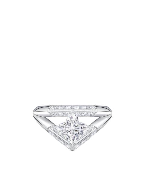 Louis Vuitton LV Diamonds Pavé Double Ring, LV Monogram Star Cut