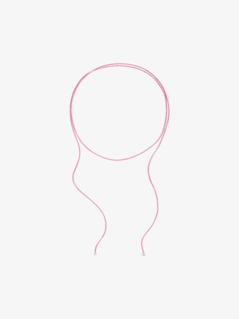 TOUS Long silver and pink cord Necklace TOUS Basics