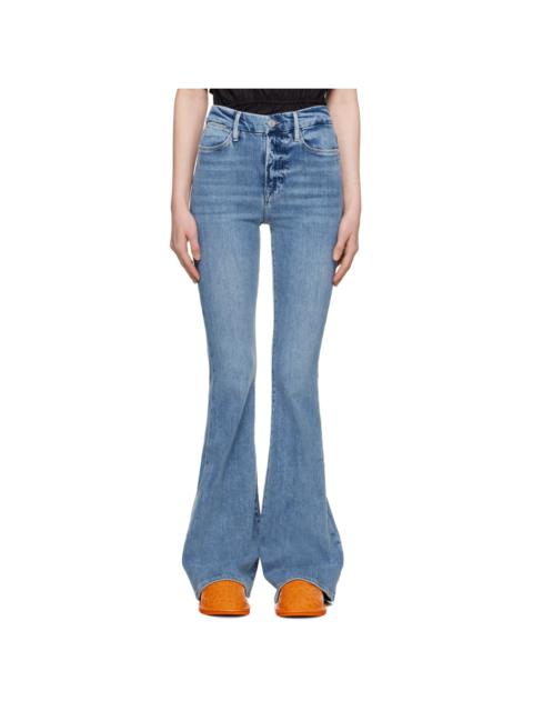 Blue 'Le Super High Flare' Jeans