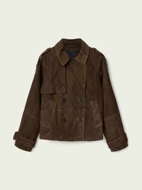 ALLSAINTS REYA CROPPED SUEDE MAC