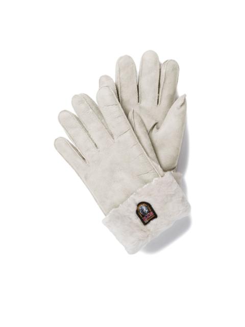 PARAJUMPERS shearling-cuff gloves