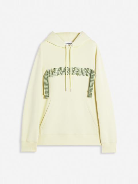 LANVIN CURB LACE LOOSE-FIT HOODIE