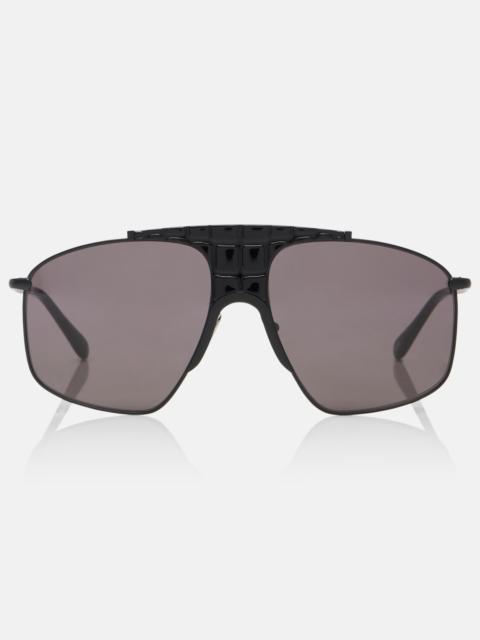 Alaïa Lettering Logo aviator sunglasses