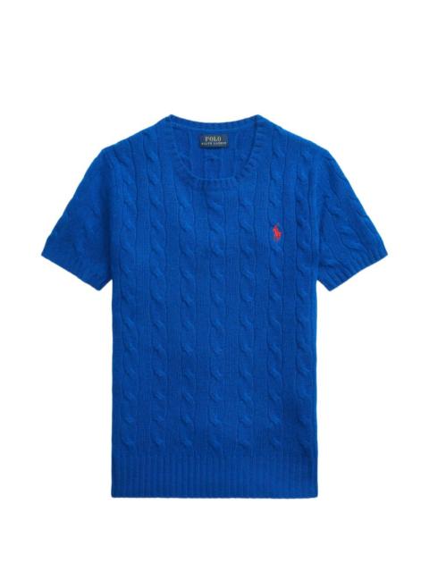 Polo Ralph Lauren cable knit short sleeve T-shirt