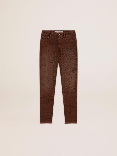 Golden Goose Golden Collection skinny jeans with animal print