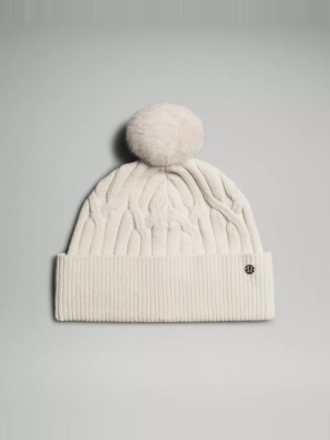 lululemon Women's Cable-Knit Pom-Pom Beanie