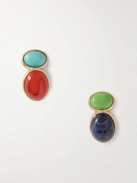 ROXANNE ASSOULIN Gold-tone Multi-stone Earrings