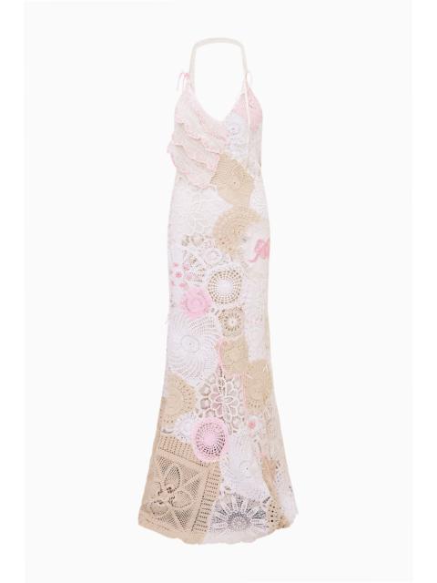 LoveShackFancy Adalita Patchwork Crochet Maxi Dress