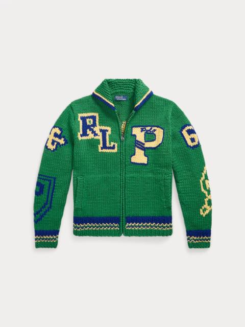 Polo Ralph Lauren Varsity-Inspired Wool Full-Zip Sweater