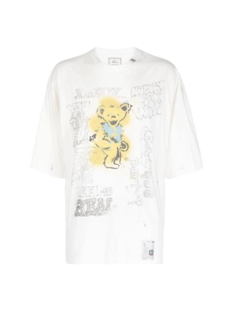 Maison MIHARAYASUHIRO distressed-finish cotton T-shirt