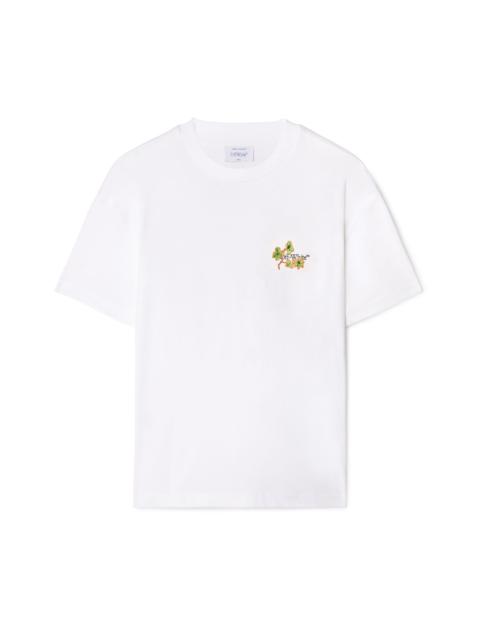 Off-White White Ramage Flower Arrow S/s Tee