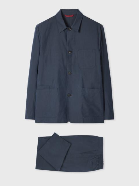 Paul Smith Washed Navy Cotton-Lyocell Work Co-ord