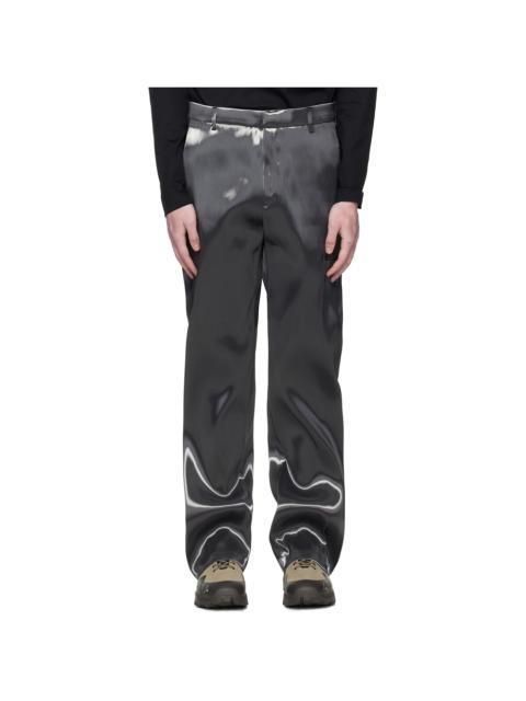 HELIOT EMIL™ Gray Liquid Metal Trousers