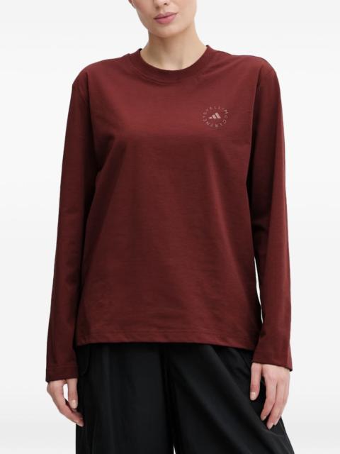 adidas logo-print long-sleeve T-shirt