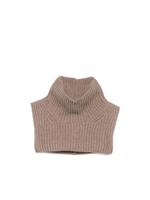 soeur Gad ribbed-knit high-neck scarf