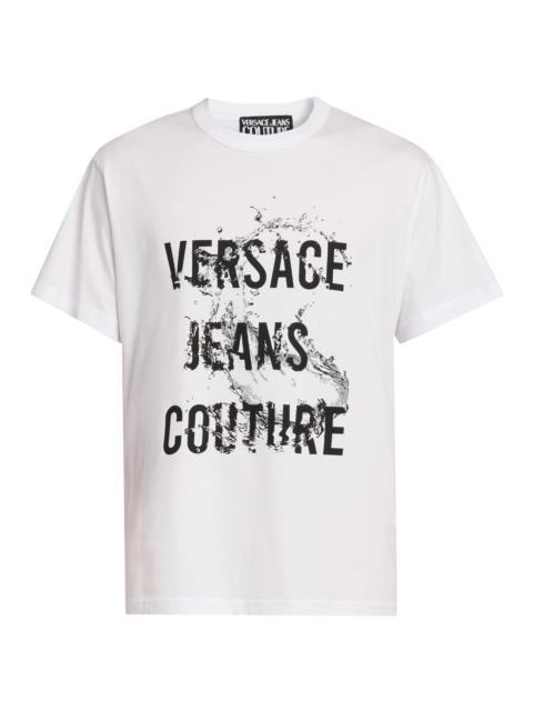 VERSACE JEANS COUTURE Men's Logo Wave T-Shirt - White