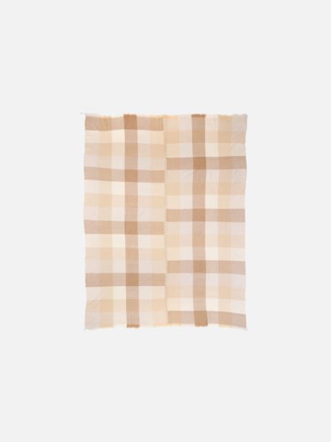 The Elder Statesman PLAID CHECK WOVEN THROW