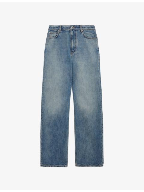 Loewe Faded-Wash Straight-Leg Denim Jeans