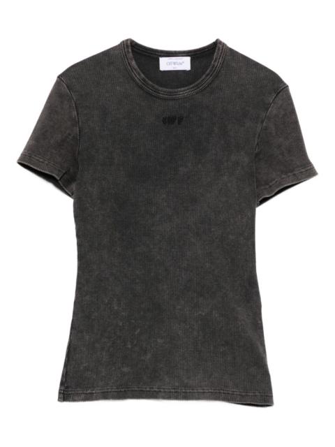 logo-embroidered T-shirt