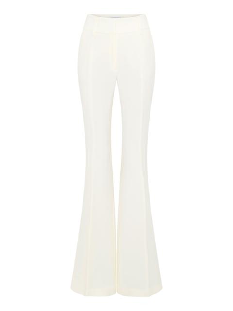 GABRIELA HEARST Rhein Flare Pant in Ivory Virgin Wool Crepe