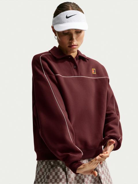 Nike NikeCourt Court Collection Women's Long-Sleeve Fleece Tennis Top