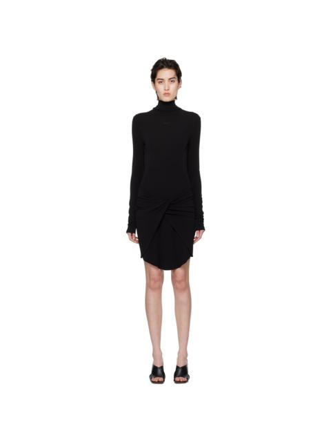 Off-White Black crepe mini dress | gebnegozionline | REVERSIBLE