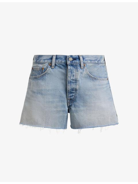 Polo Ralph Lauren Raw-Hem High-Rise Denim Shorts