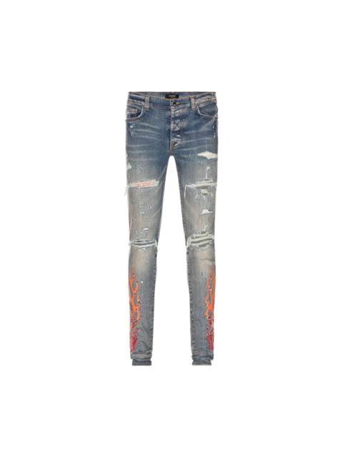 Amiri Bandana Flame Jean 'Clay Indigo/Orange'