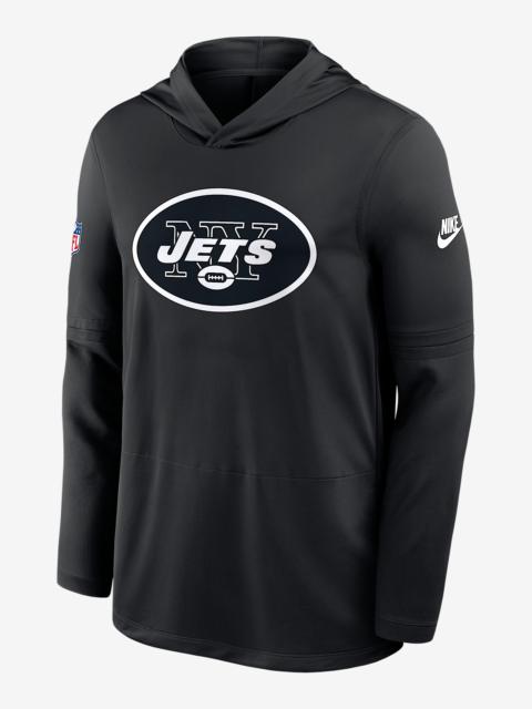 New York Jets Pass Accuracy Men's Nike Dri-FIT NFL Long-Sleeve Hooded Top