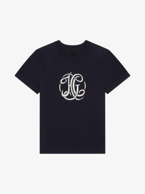 Givenchy T-SHIRT IN KNIT WITH HG JACQUARD