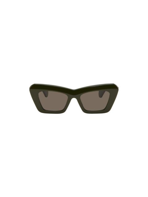 Green Cat-Eye Sunglasses