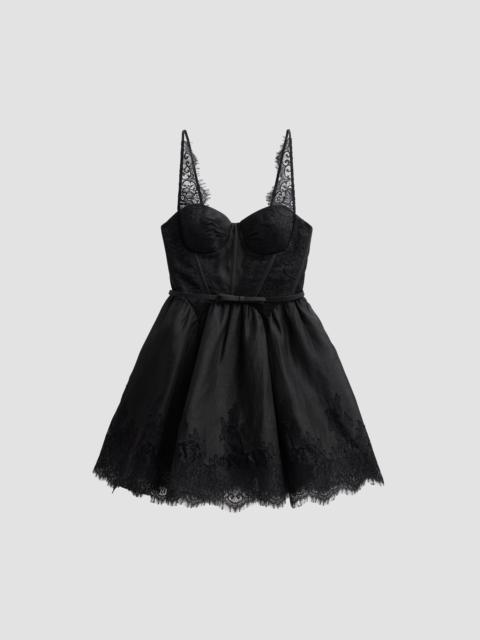 Zimmermann Women's Valiant Lace-Trim Mini Dress - Black