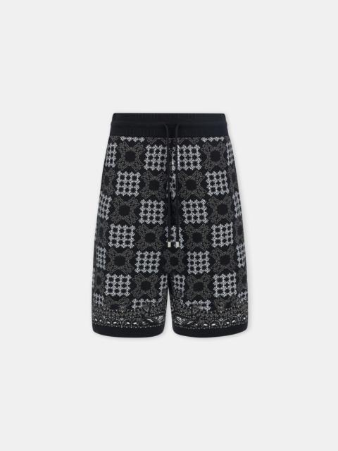 AMIRI MA QUAD CHECK MESH KNIT SHORT